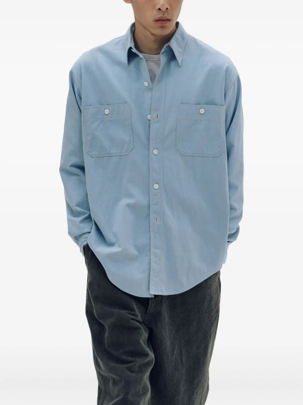 Double-Pocket Long-Sleeved Shirt - Image 5