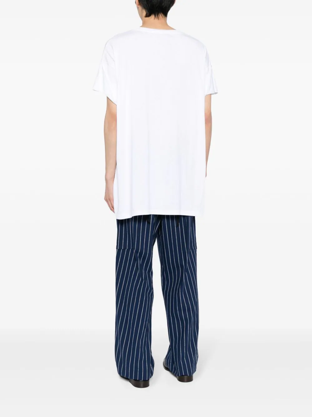 Draped-Detail Cotton T-Shirt - Image 3