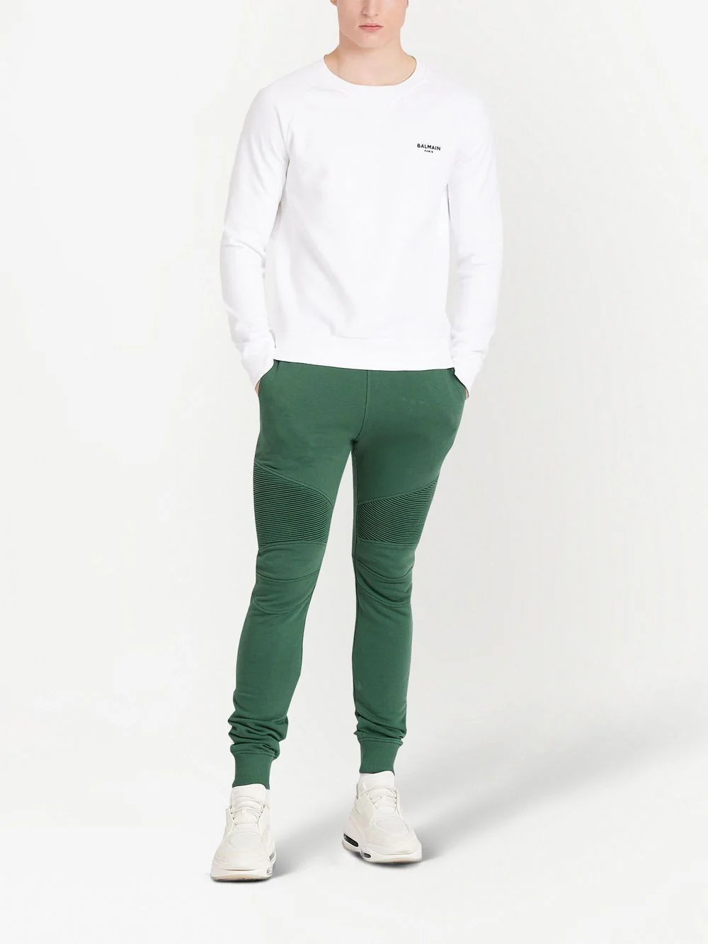 Drawstring Cotton Track Pants - Image 4