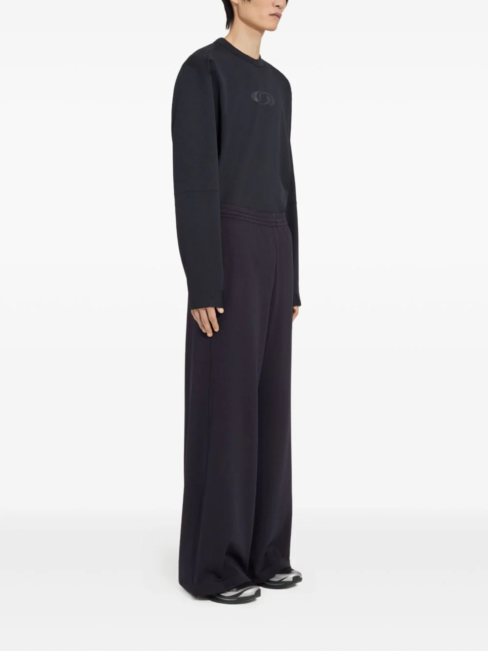 Drawstring-Cuff Logo-Print Trousers - Image 4