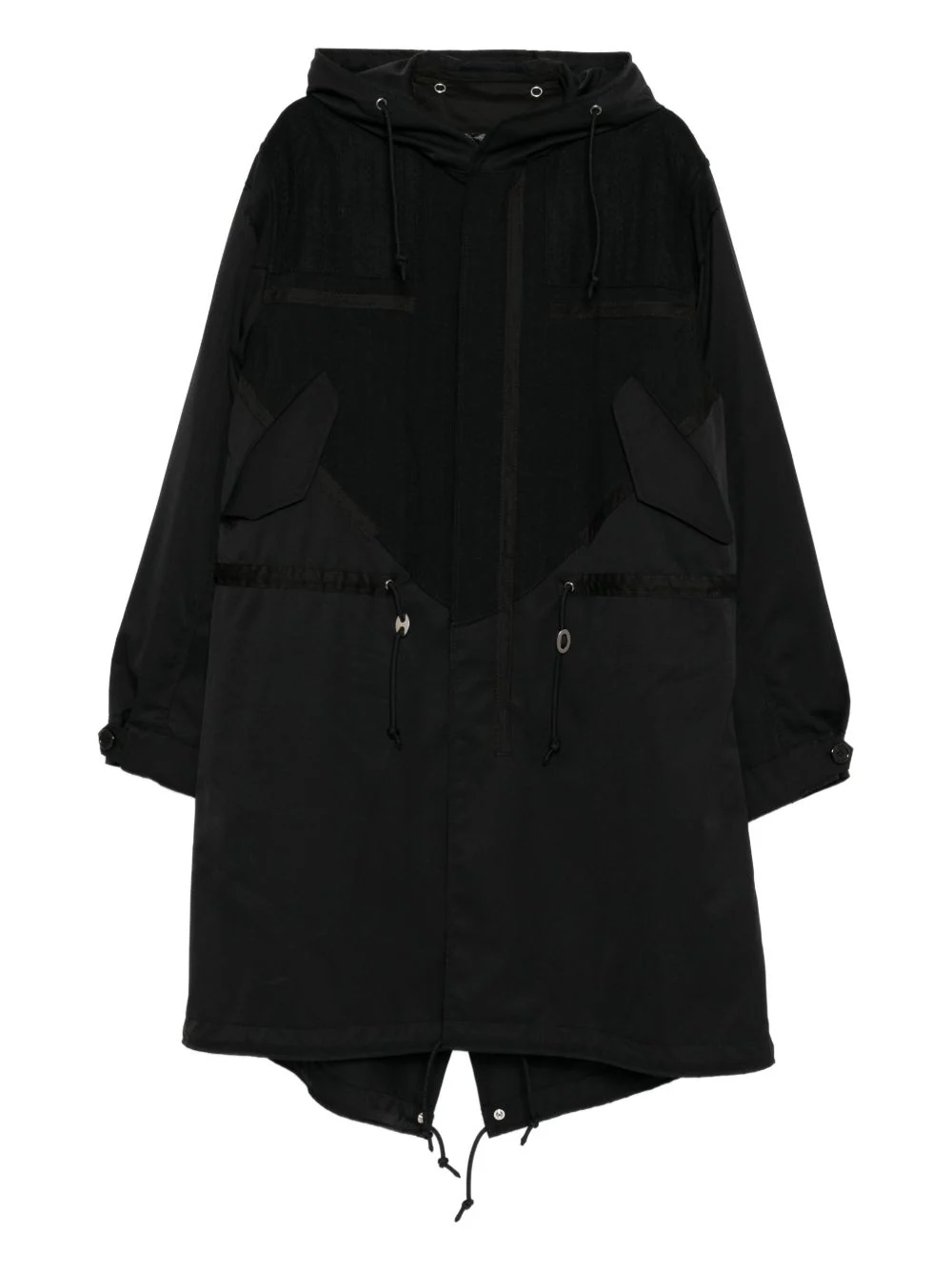 Drawstring Hooded Coat