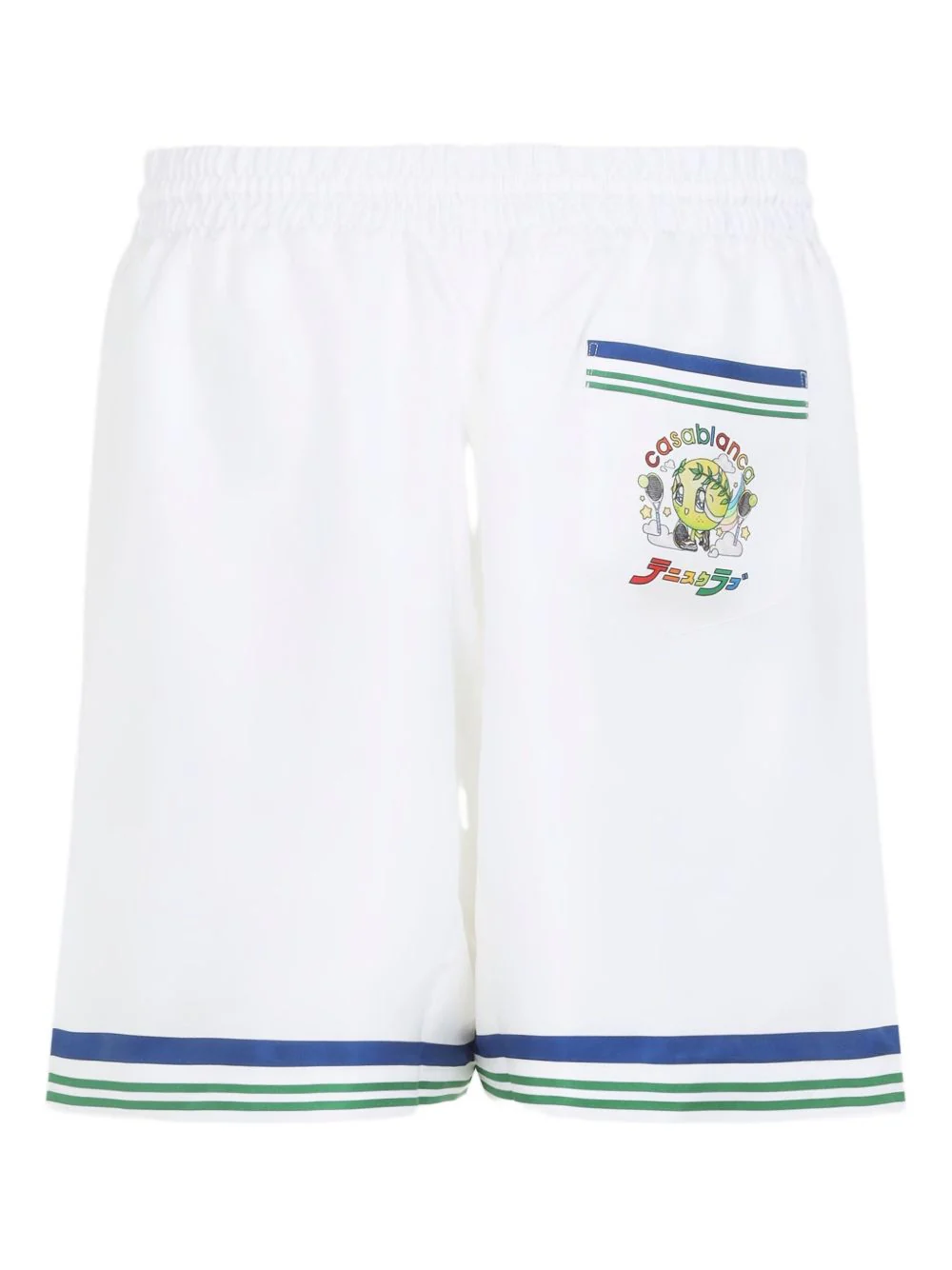Drawstring Silk Track Shorts - Image 2