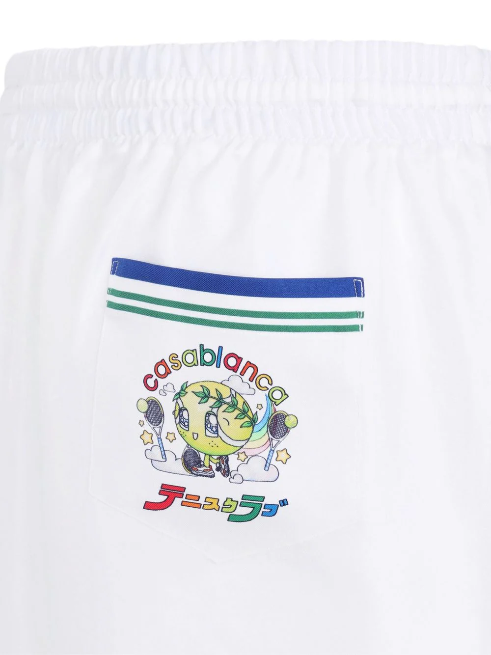 Drawstring Silk Track Shorts - Image 3