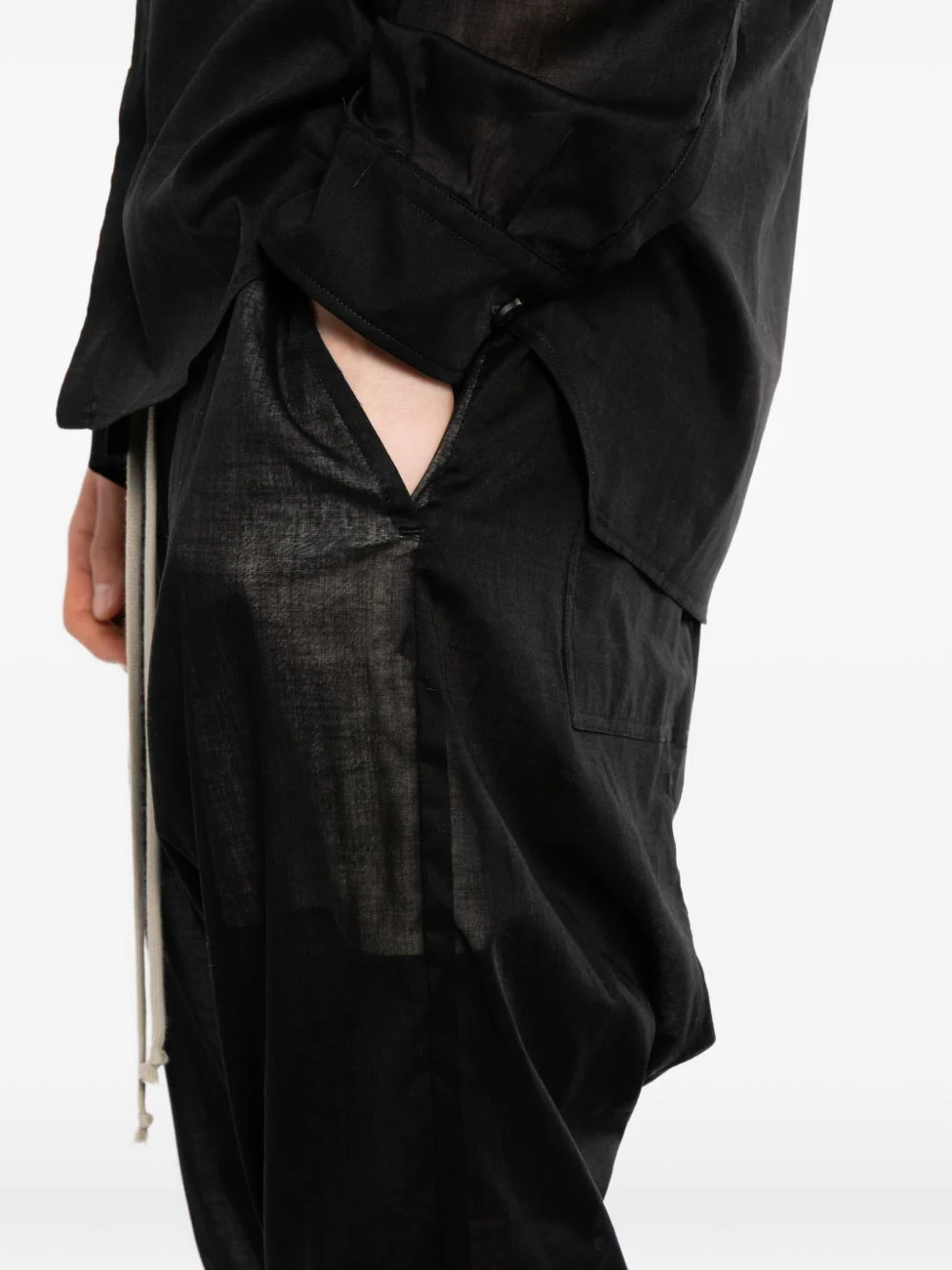 Drawstring Silm Trousers - Image 2