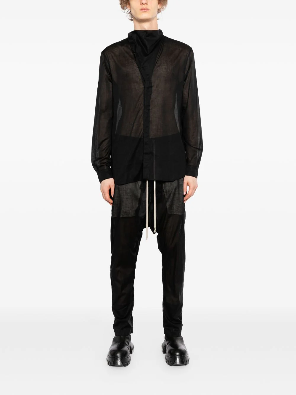 Drawstring Silm Trousers - Image 3