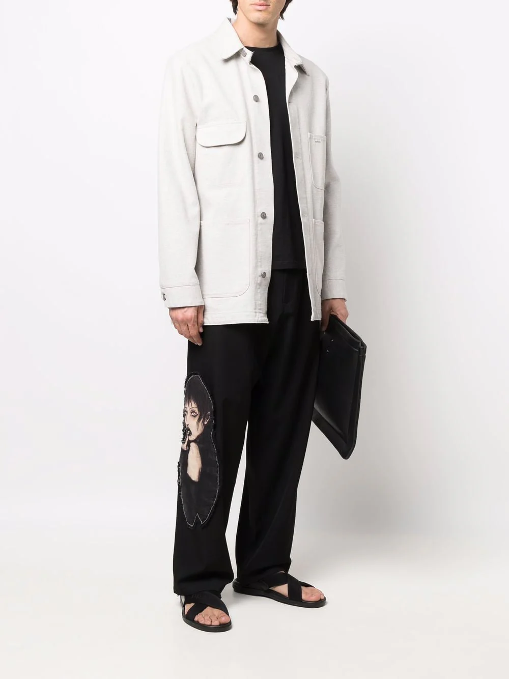 Drawstring Straight-Leg Trousers - Image 5