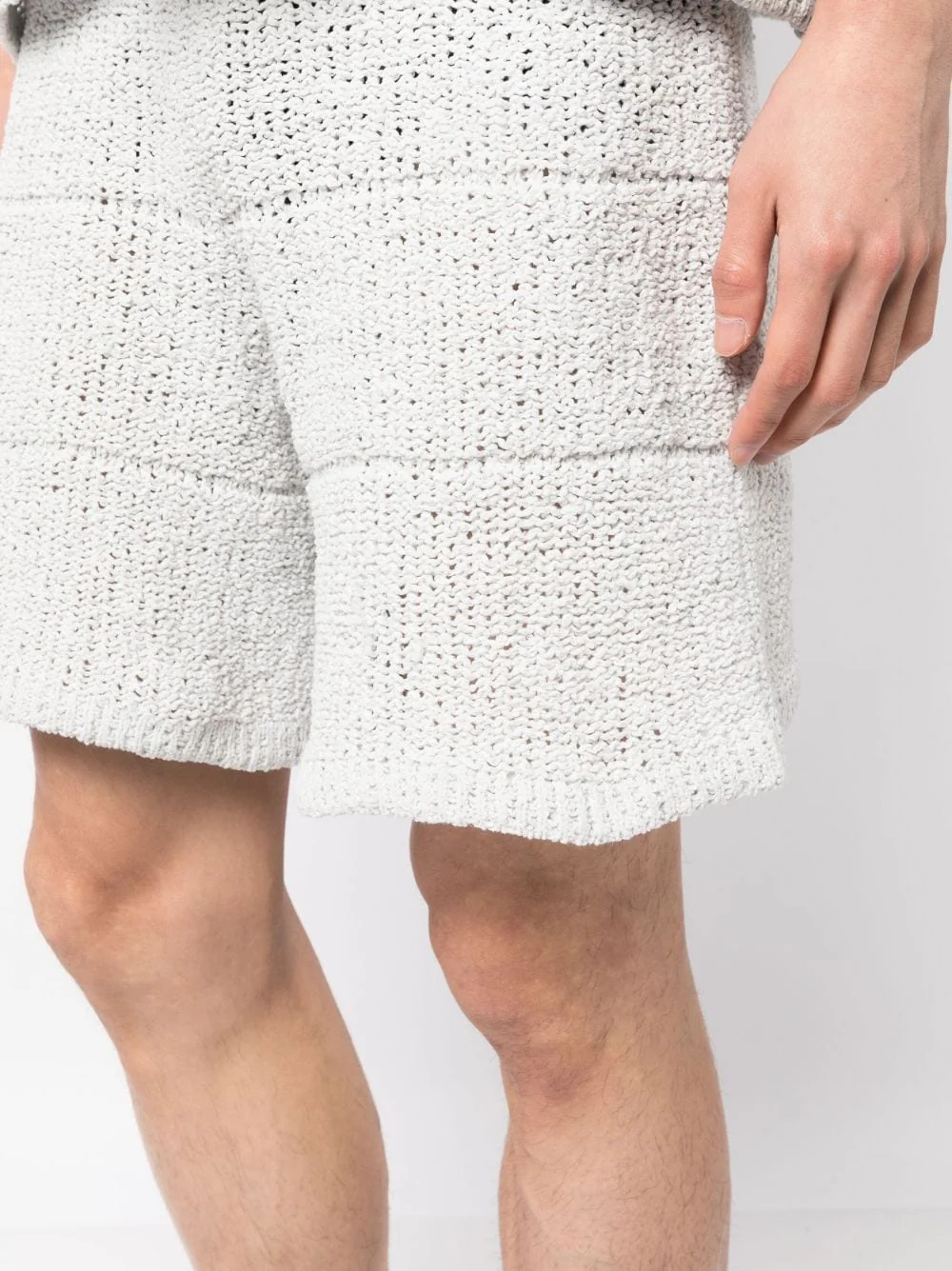 Drawstring-Waist Knitted Shorts - Image 2