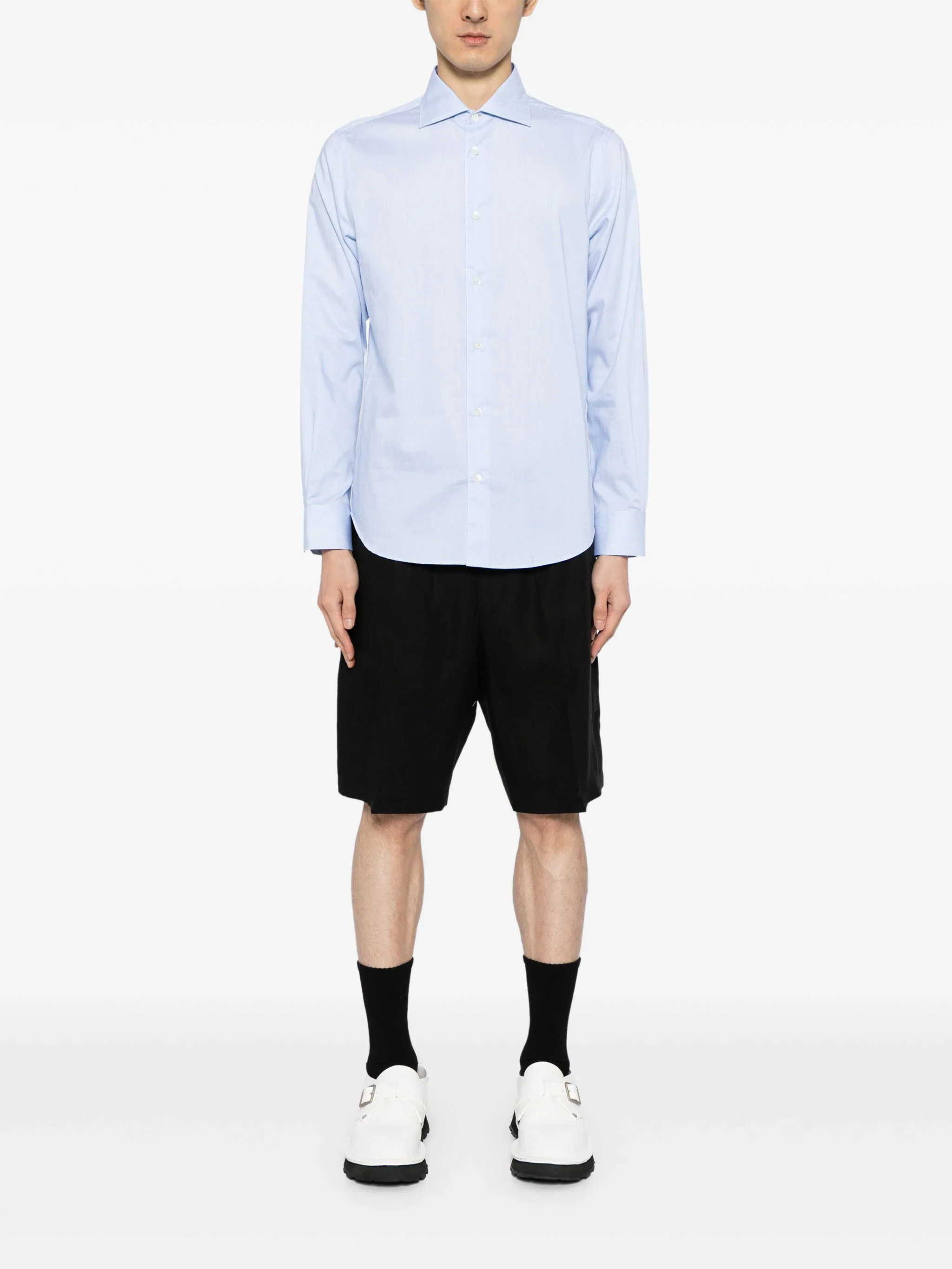 Drawstring-Waist Linen Shorts - Image 2