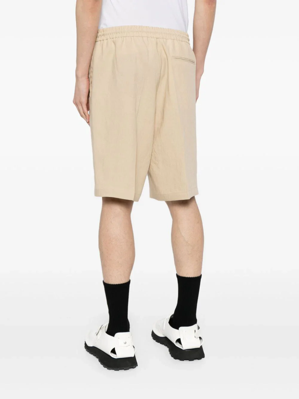 Drawstring-Waist Linen Shorts - Image 4