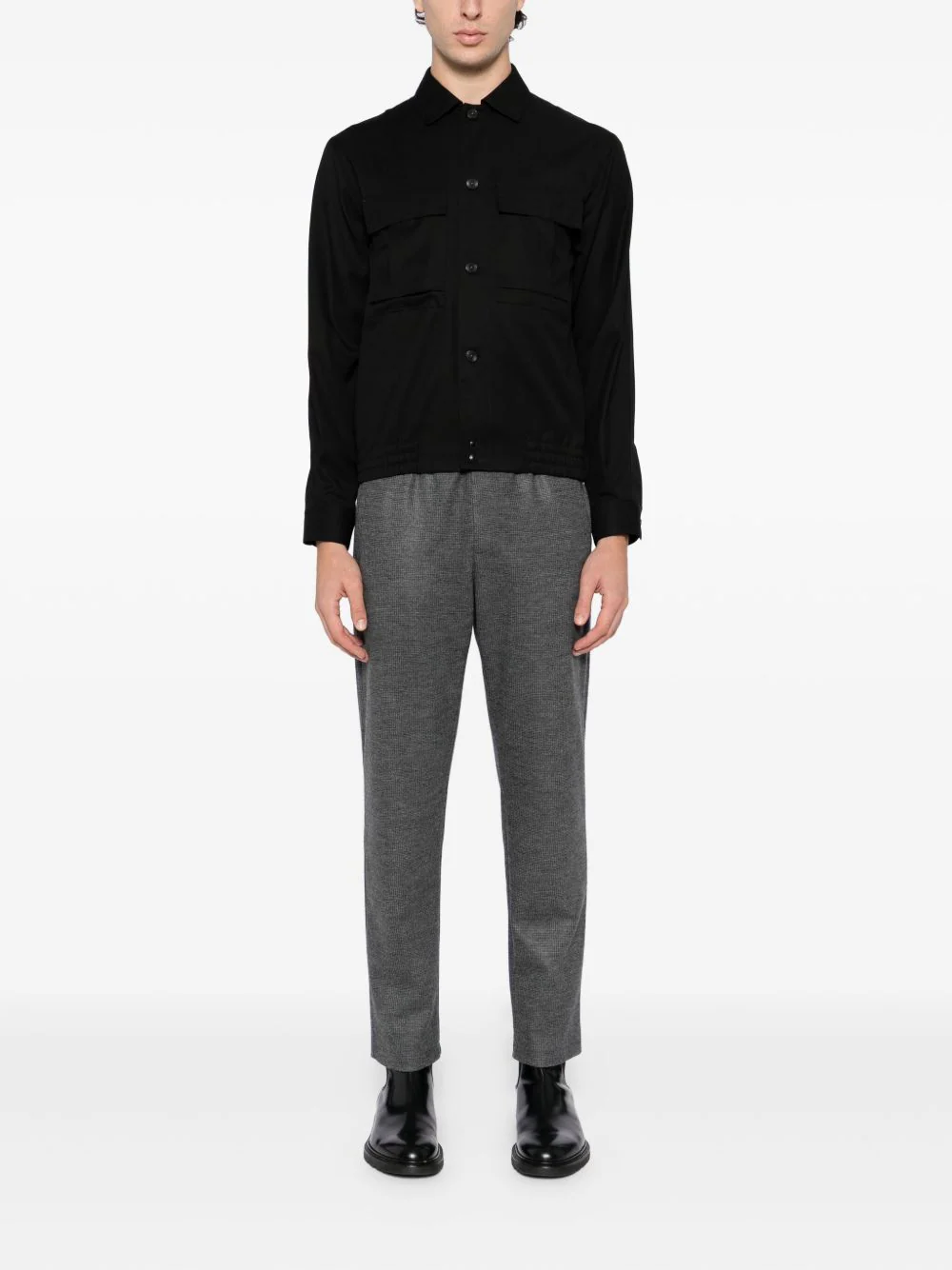 Drawstring Wool Trousers - Image 3