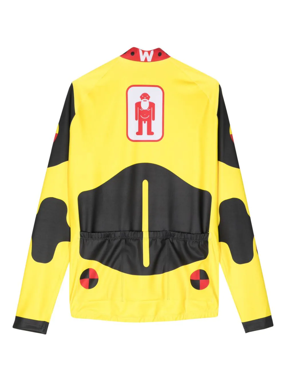 Dummy-Print Long-Sleeve Cycling Top - Image 2