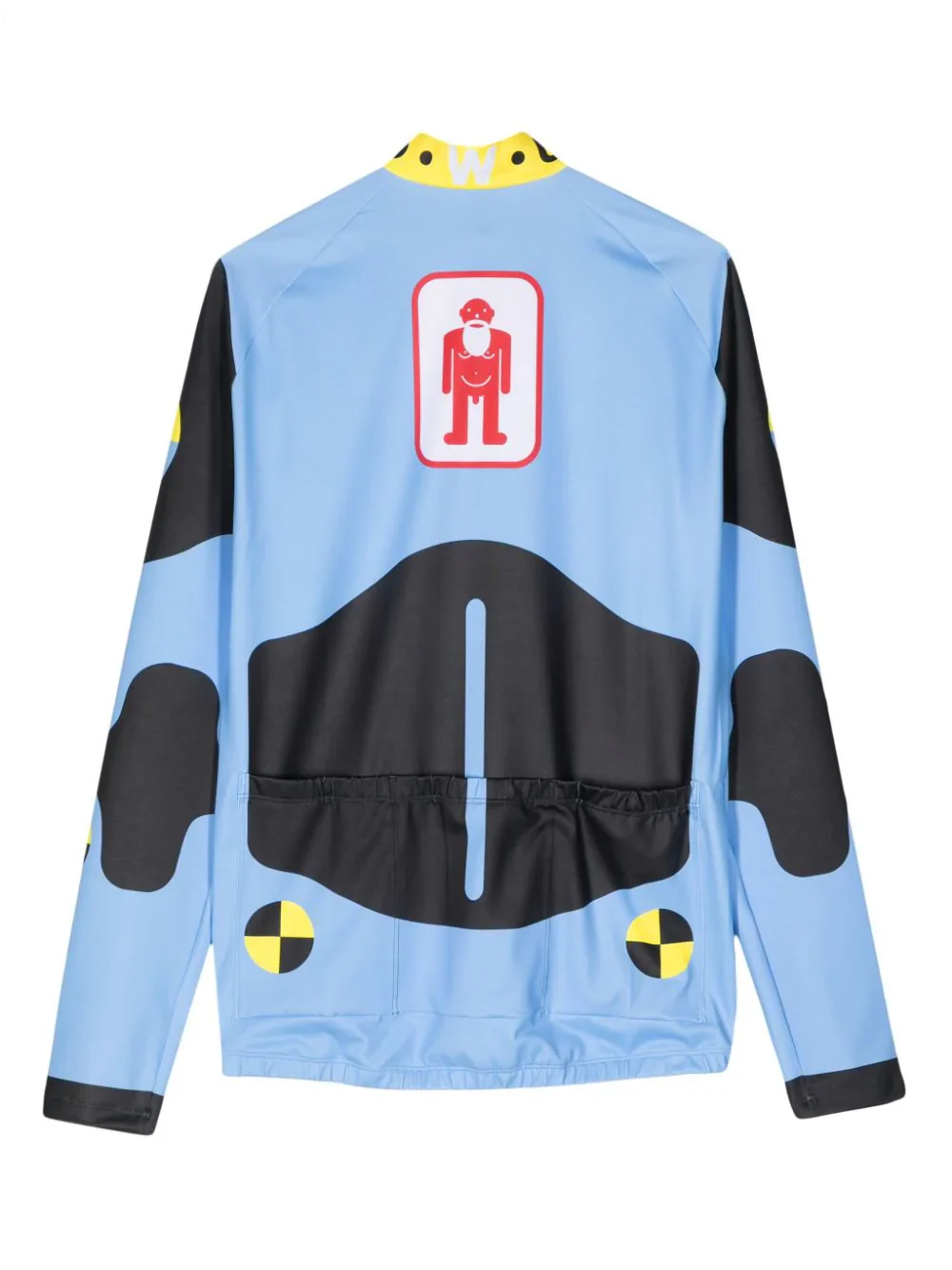Dummy-Print Long-Sleeve Cycling Top - Image 2