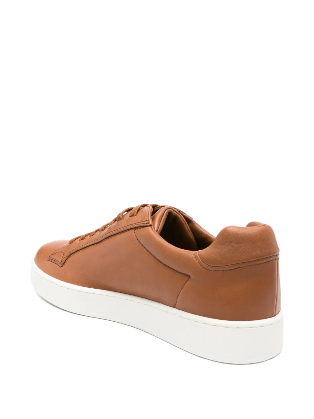 Elastic-Lace Leather Sneakers - Image 3