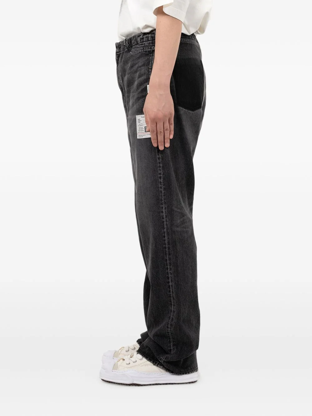 Elastic-Waist Patch-Pocket Jeans - Image 5