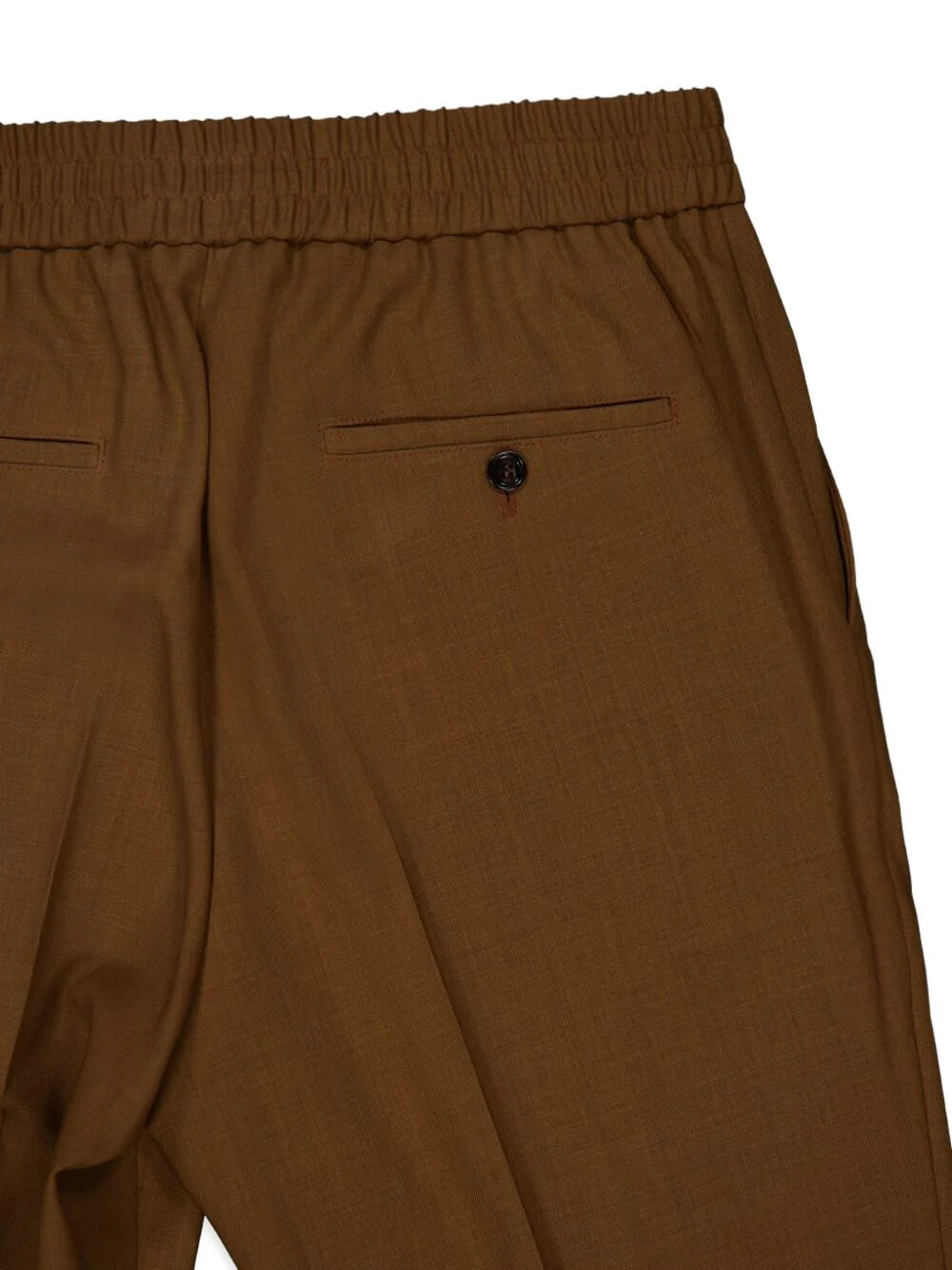 Elasticated-Waist Wool Trousers - Image 3