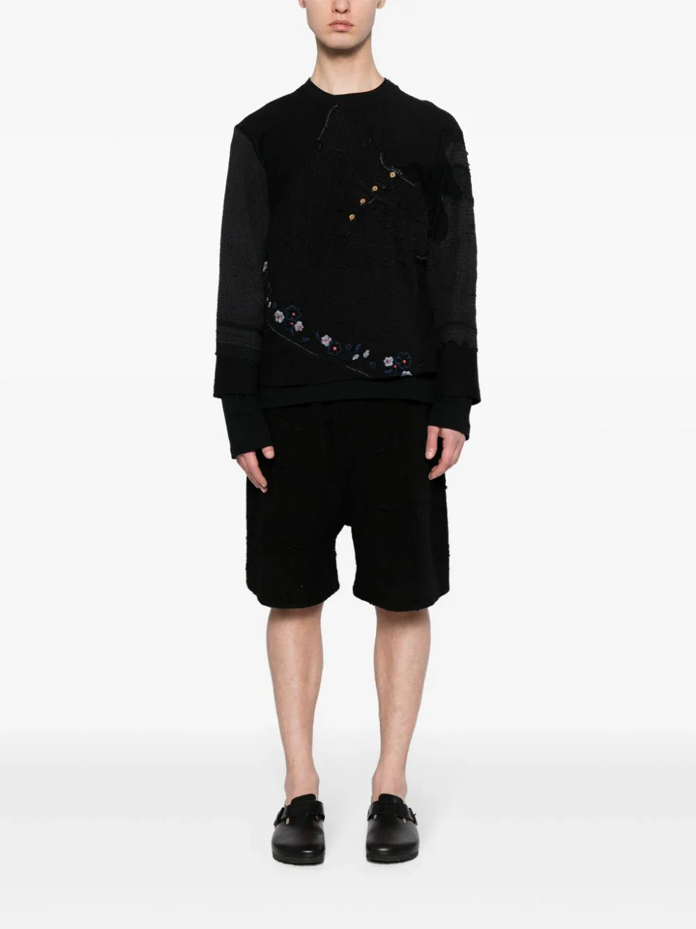 Elasticated-Waistband Cotton Shorts - Image 2