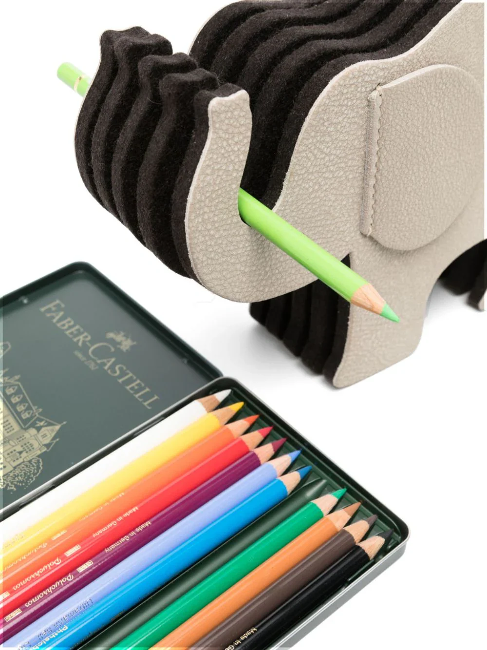 Elephant Leather Pen Holder - Image 3