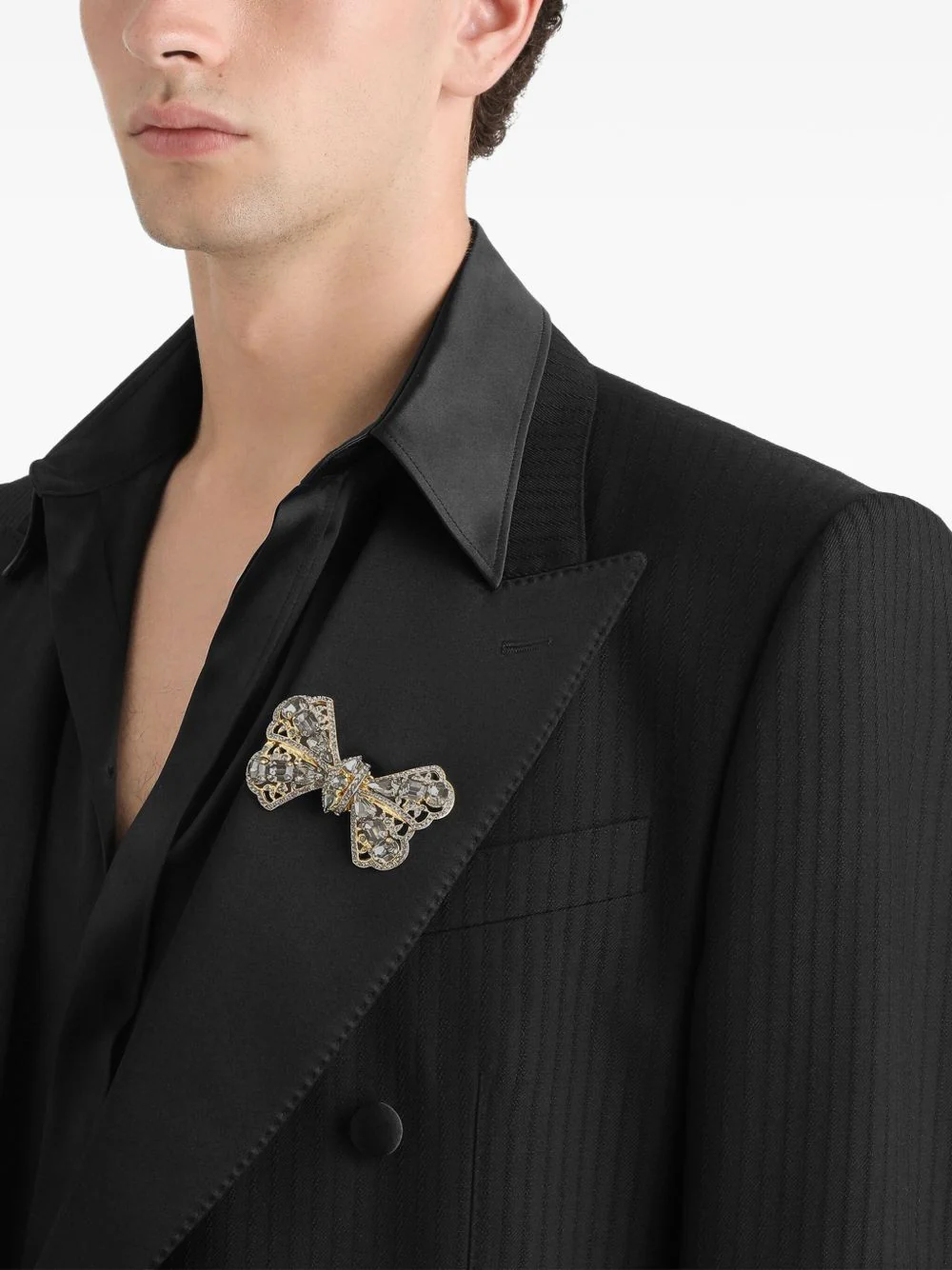 Embellished Bow Brooch - Image 3