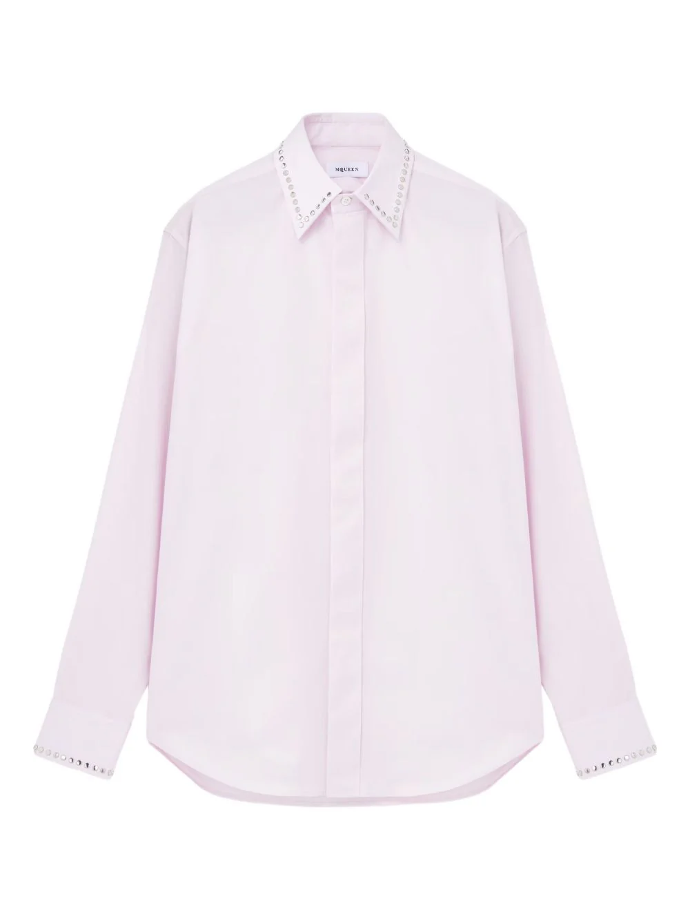 Embellished-Collar Cotton Shirt