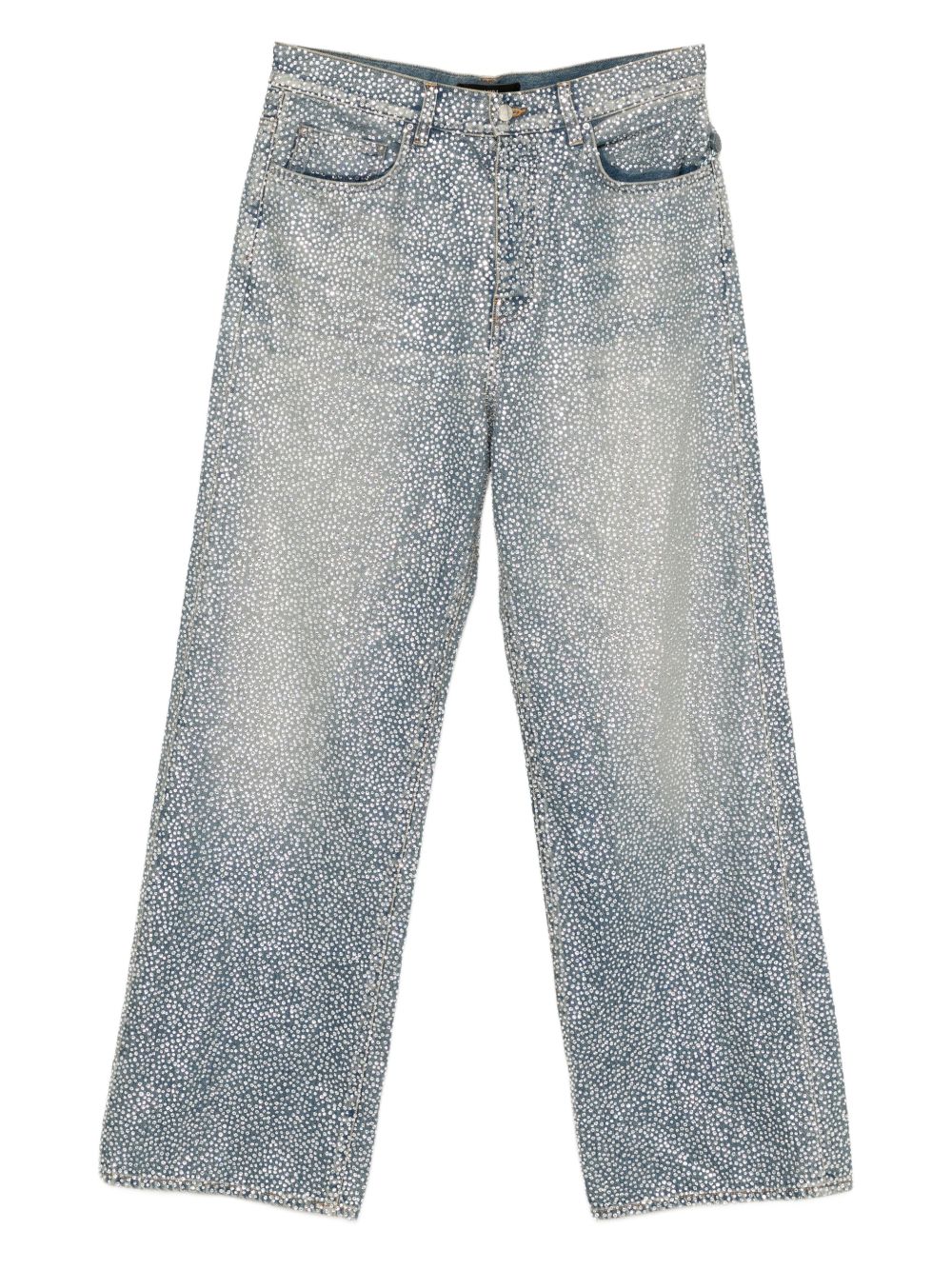 Embellished Straight-Leg Jeans
