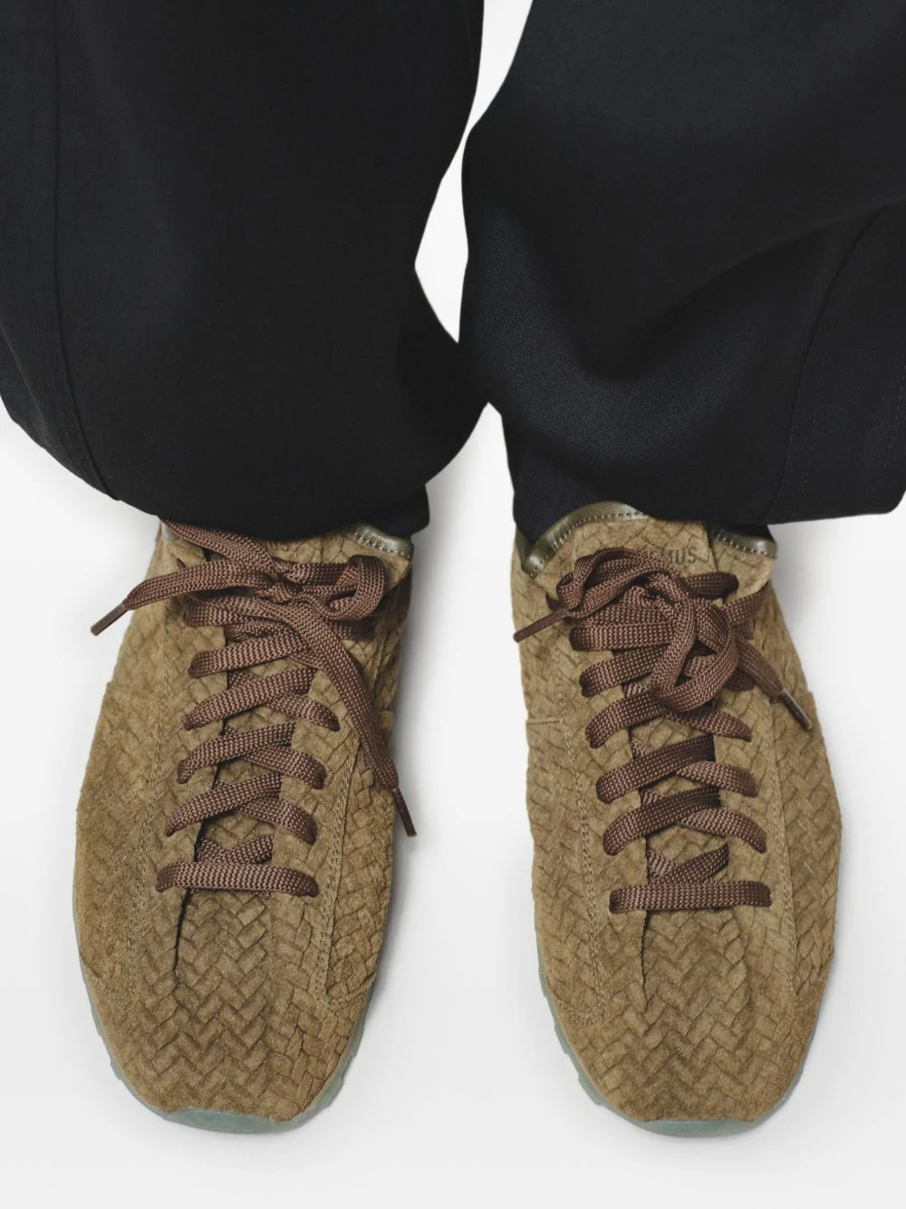 Embossed Lace-Up Trainers - Image 2
