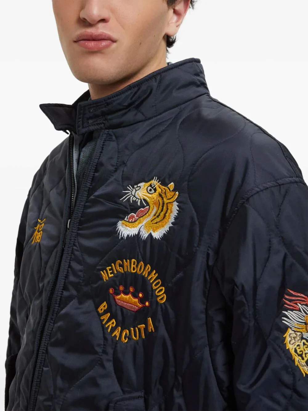 X Baracuta Embroidered Bomber Jacket - Image 3