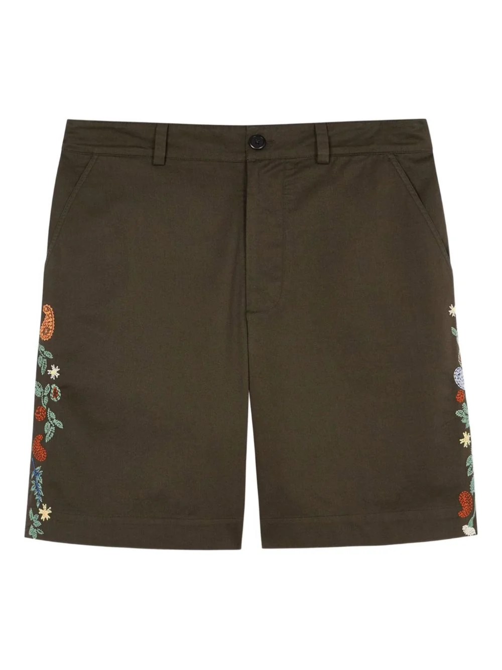 Embroidered Cotton Shorts