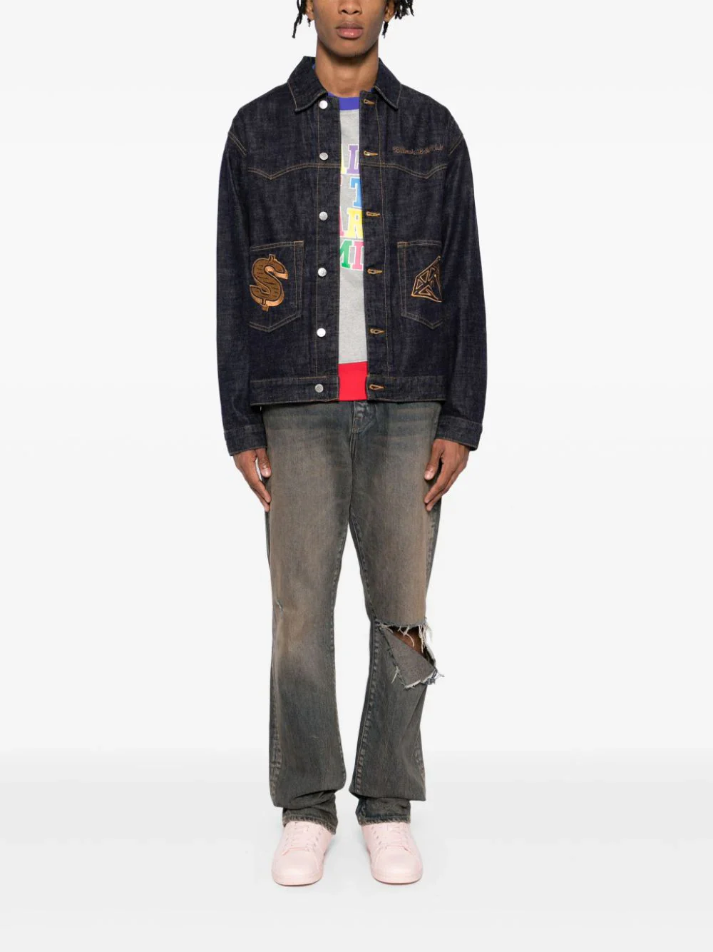 Embroidered Denim Jacket - Image 2
