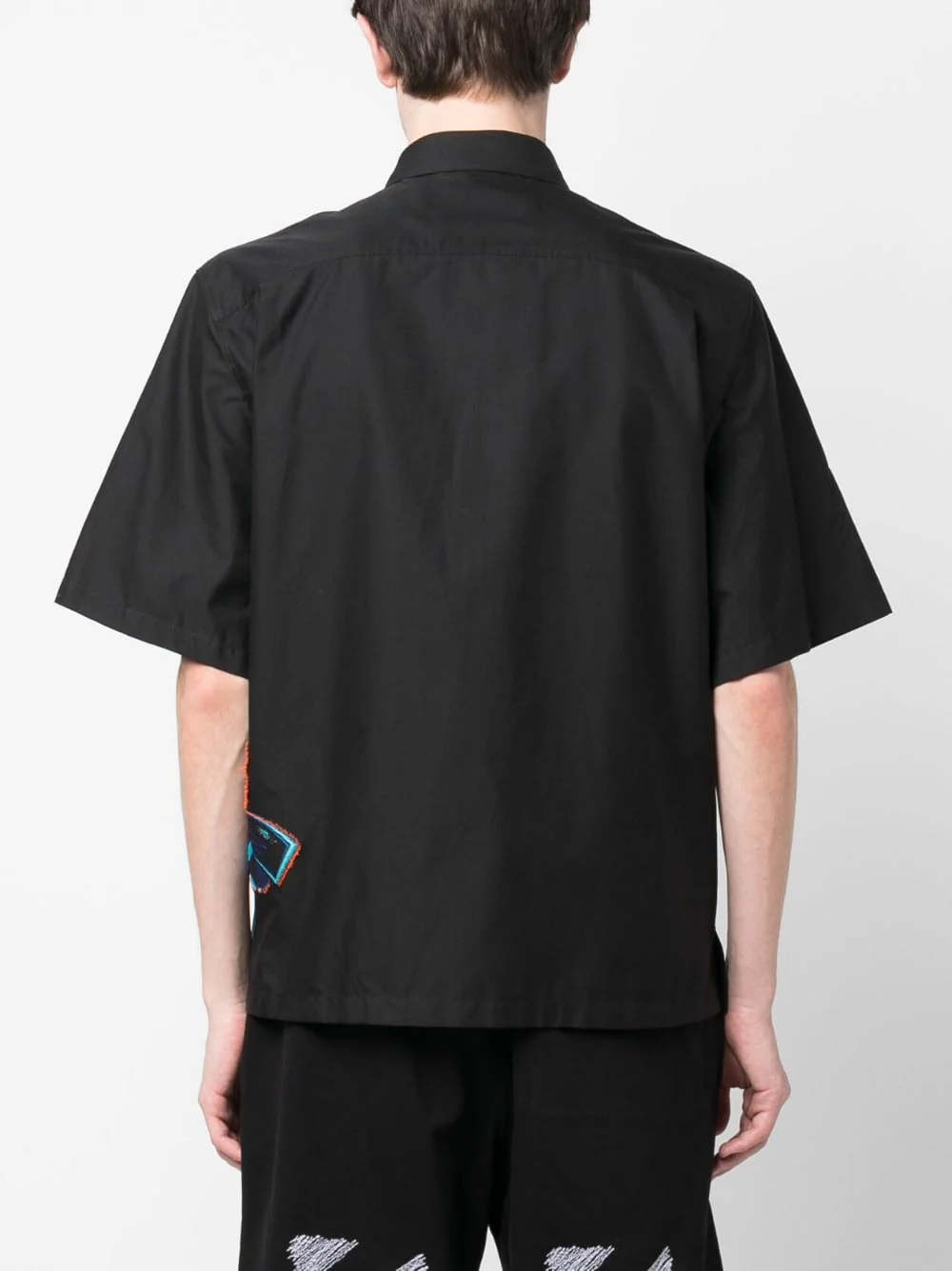 Embroidered-Design Short-Sleeve Shirt - Image 3