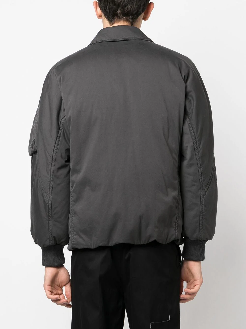 Embroidered-Logo Bomber Jacket - Image 4