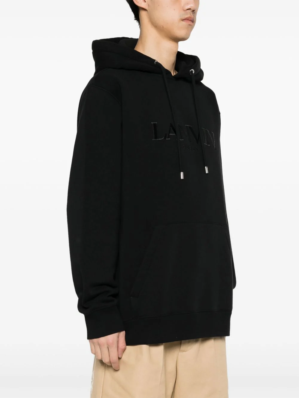 Embroidered-Logo Cotton Hoodie - Image 4