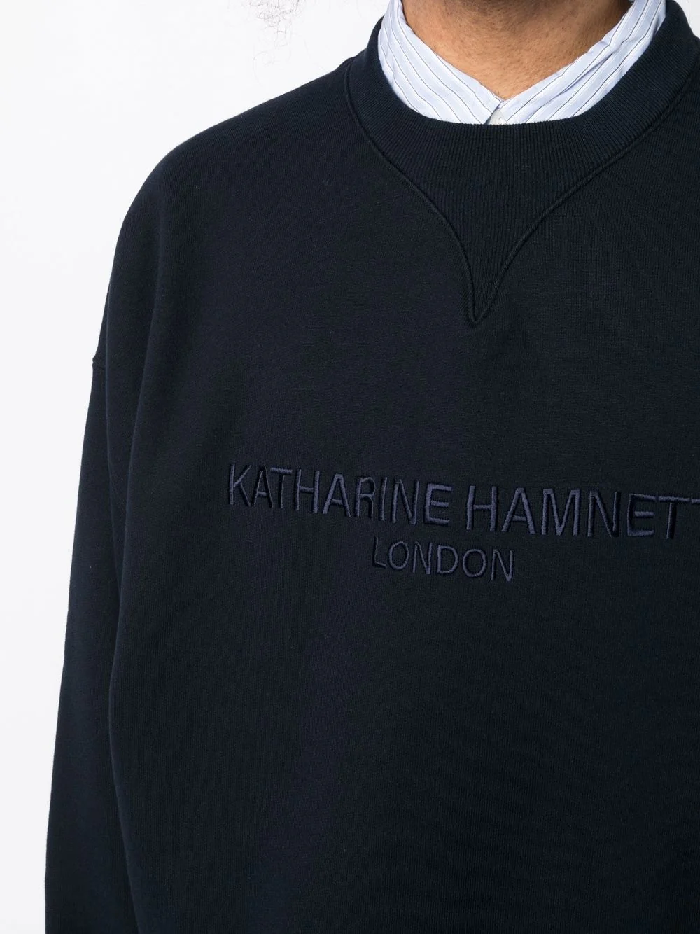 Embroidered-Logo Cotton Sweatshirt - Image 4