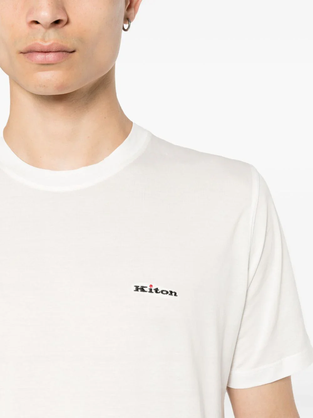 Embroidered-Logo Cotton T-Shirt - Image 4