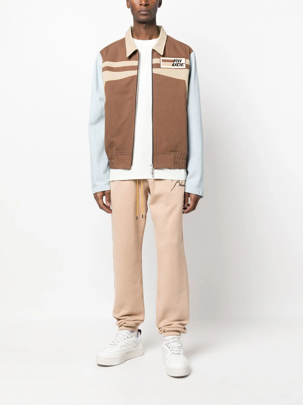 Embroidered-Logo Cotton Track Pants - Image 3