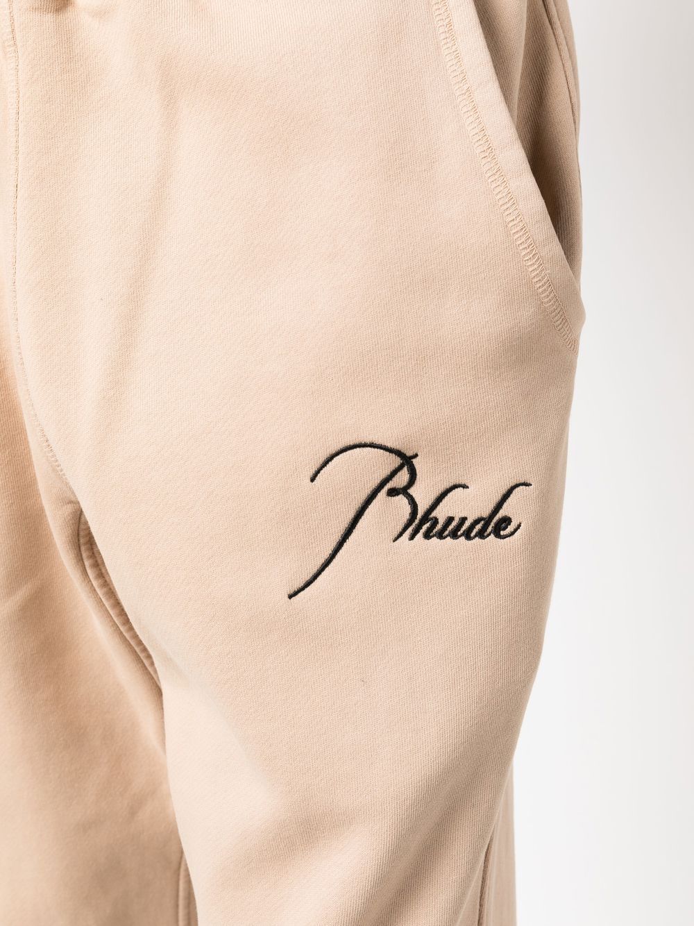 Embroidered-Logo Cotton Track Pants - Image 4