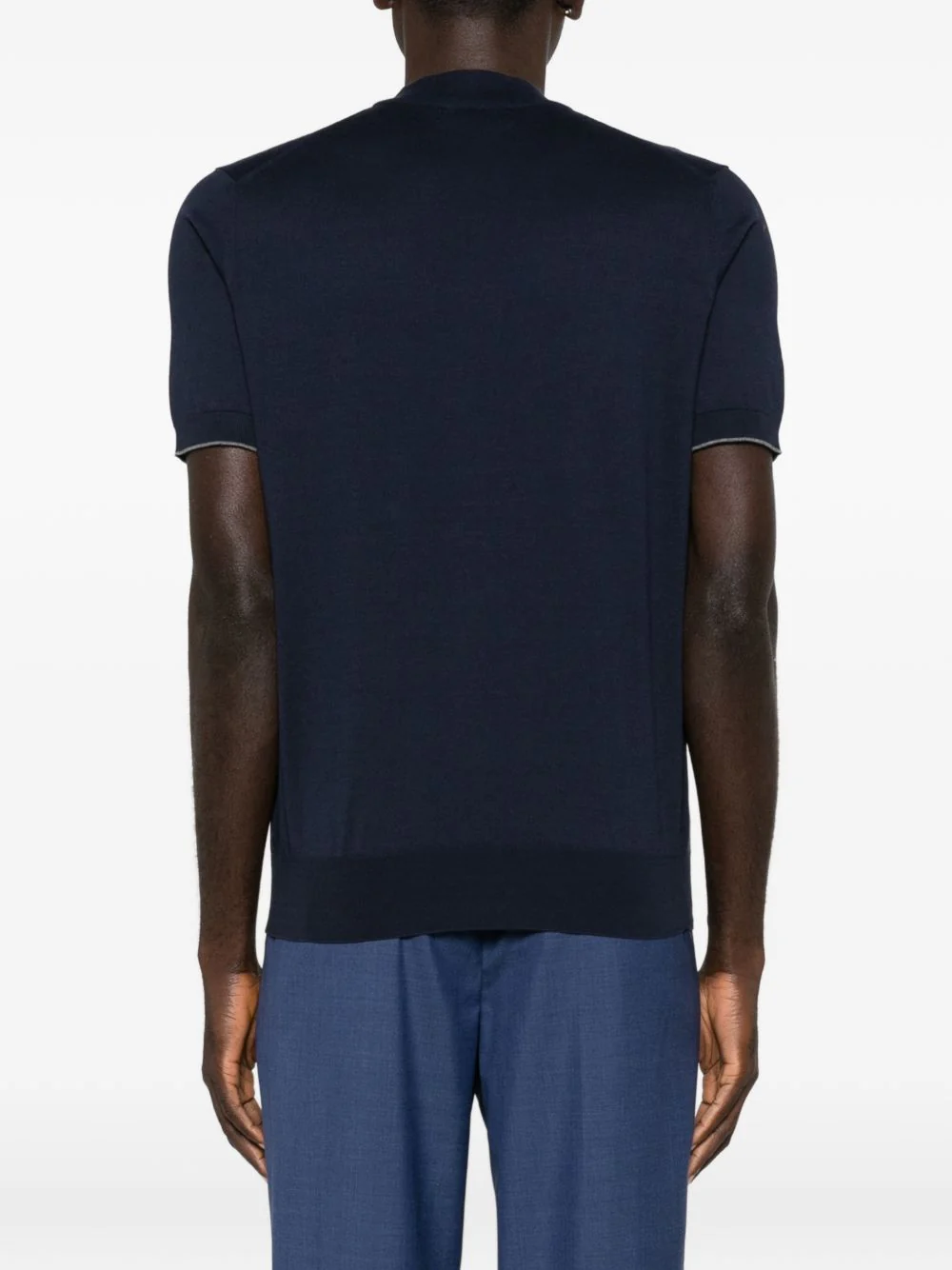Embroidered-Logo Knitted T-Shirt - Image 2