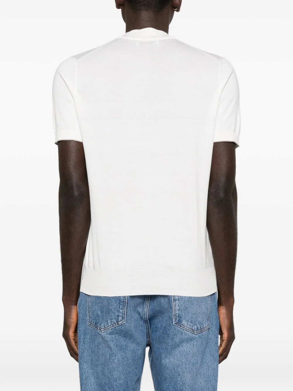 Embroidered-Logo Knitted T-Shirt - Image 4