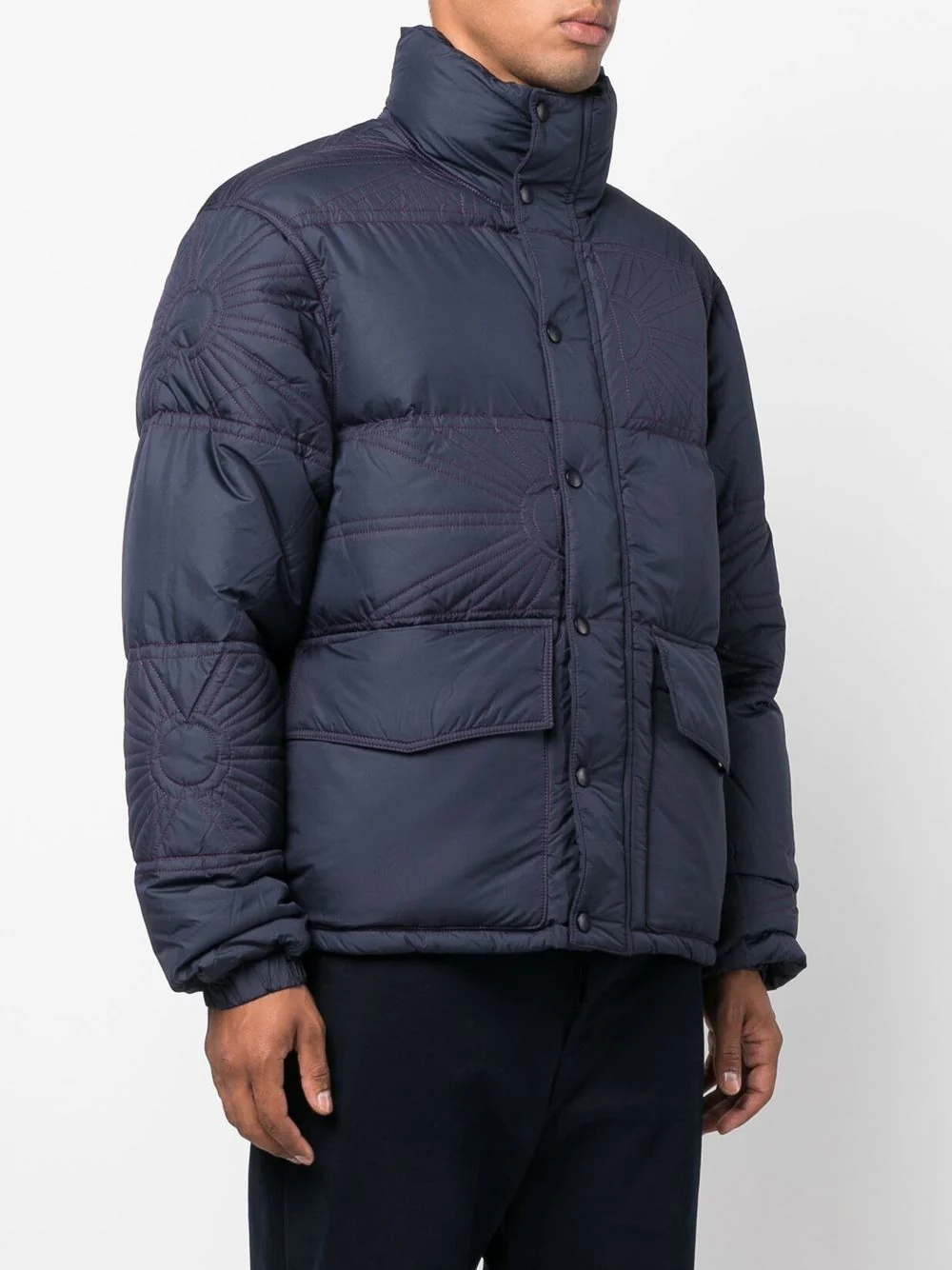 Embroidered-Logo Puffer Jacket - Image 2