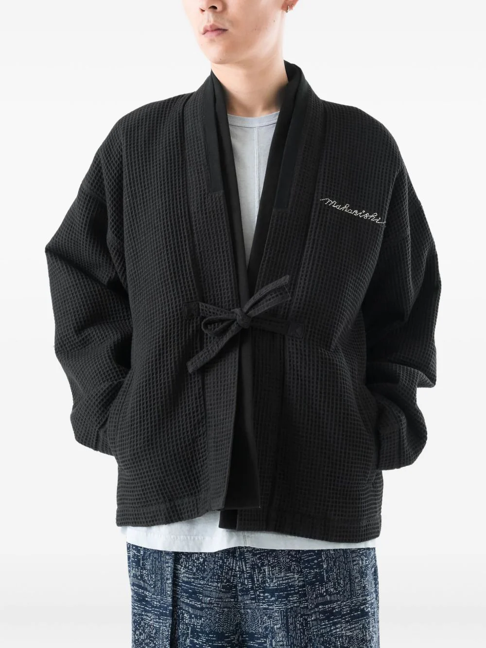 Embroidered Waffle Jacket - Image 3