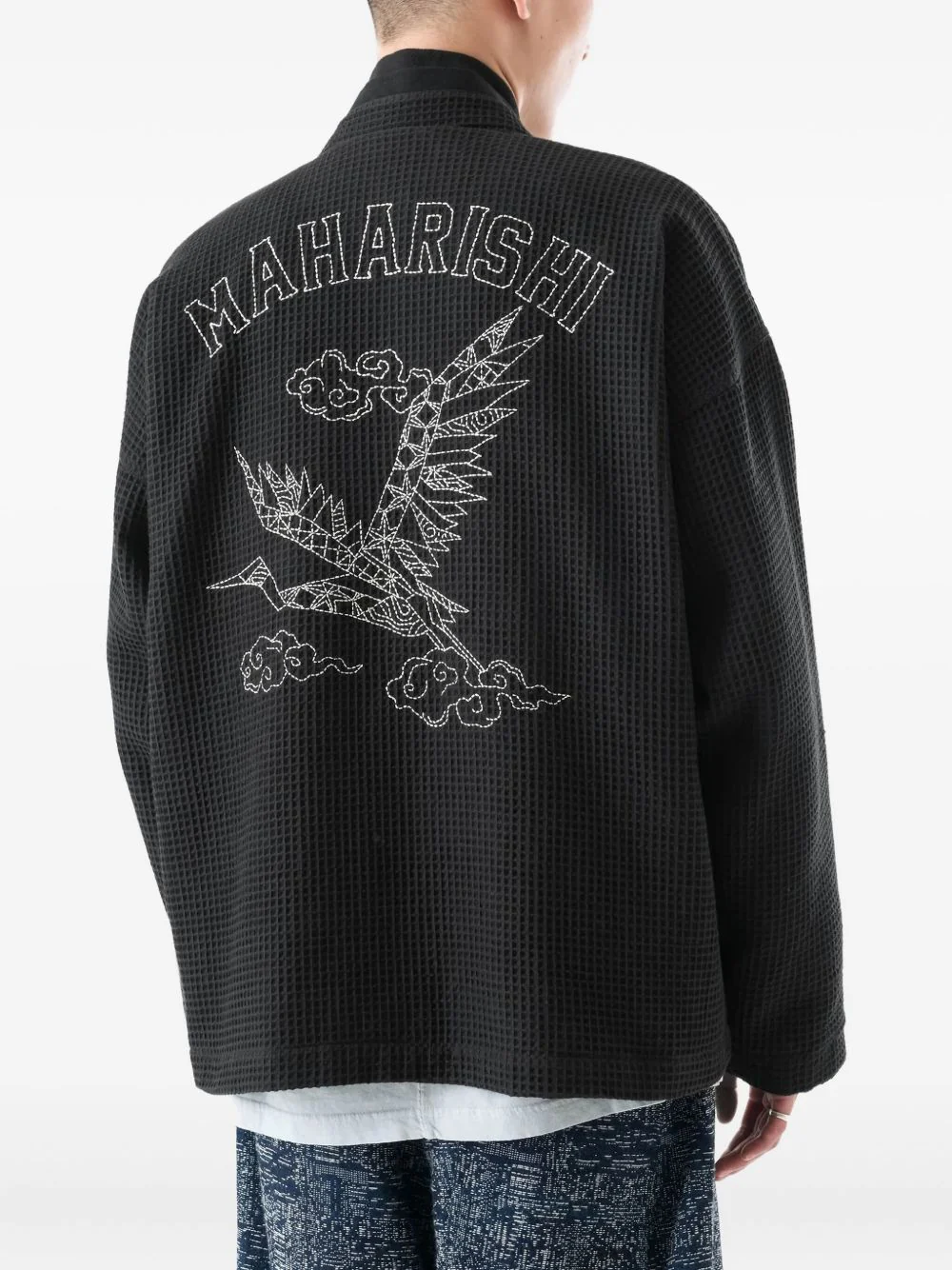 Embroidered Waffle Jacket - Image 4