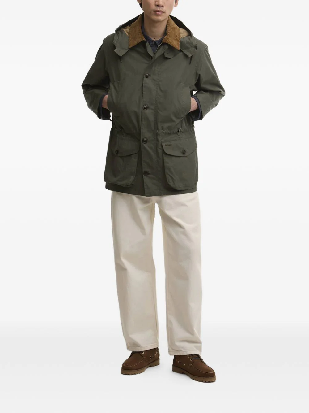 Endurance Hooded Corduroy-Trim Jacket - Image 3