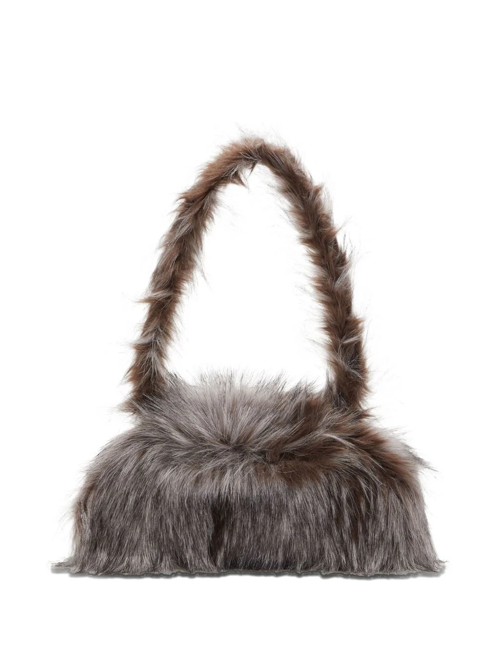 Faux-Fur Top-Handle Shoulder Bag - Image 3