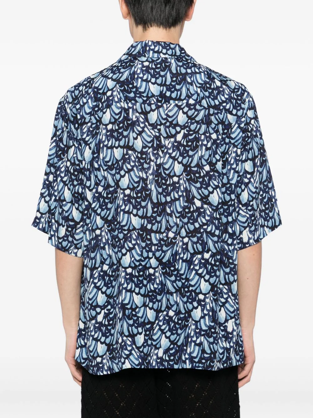 Feather-Print Short-Sleeve Shirt - Image 4