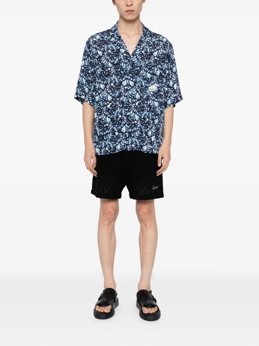 Feather-Print Short-Sleeve Shirt - Image 5