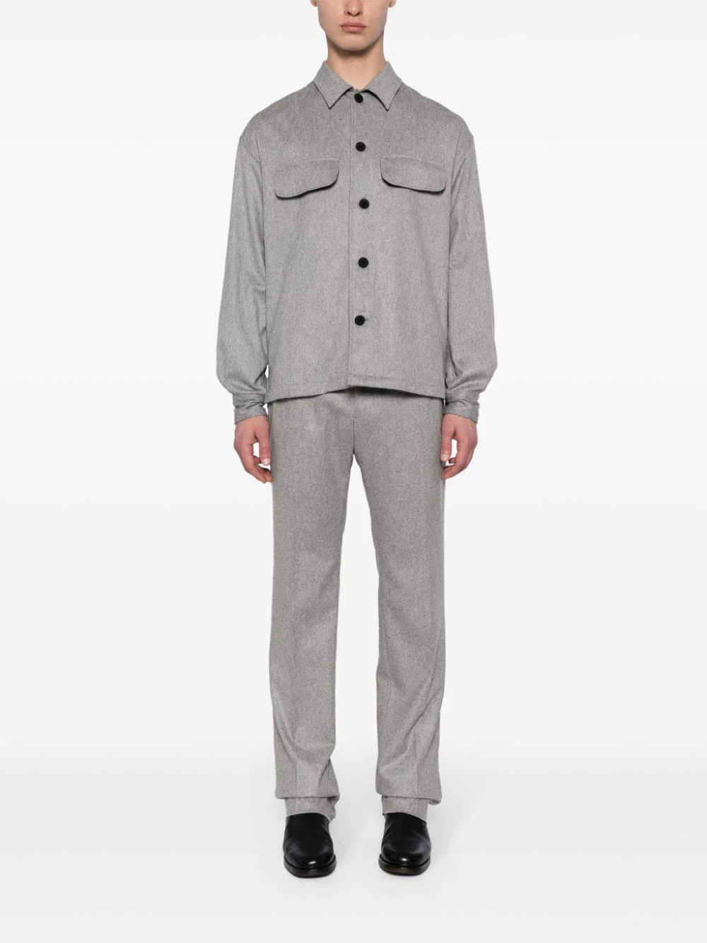 Felted Cashmere-Blend Shirt - Image 2