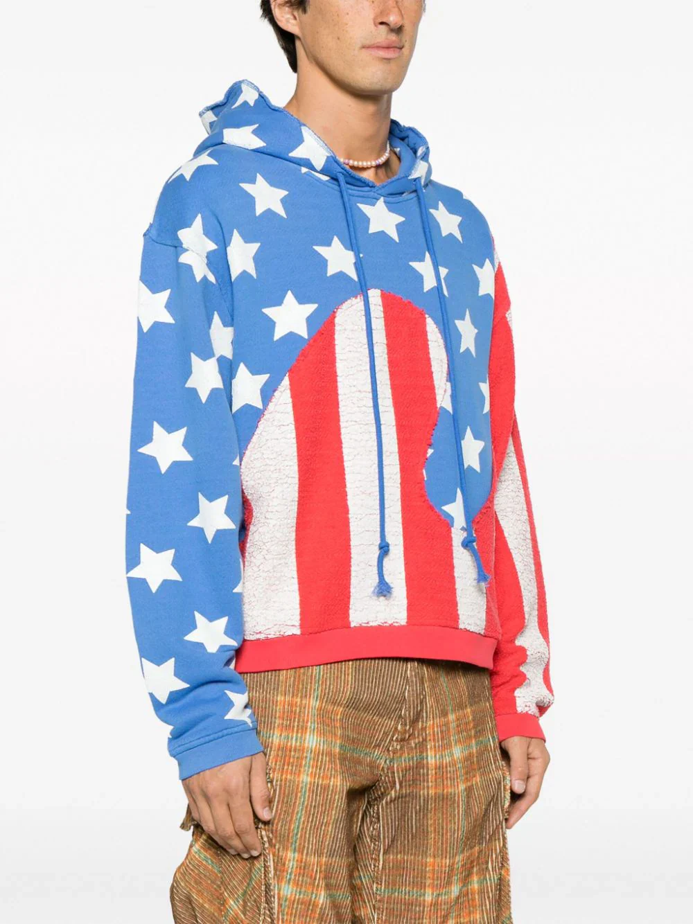 Flag-Print Cotton Hoodie - Image 3