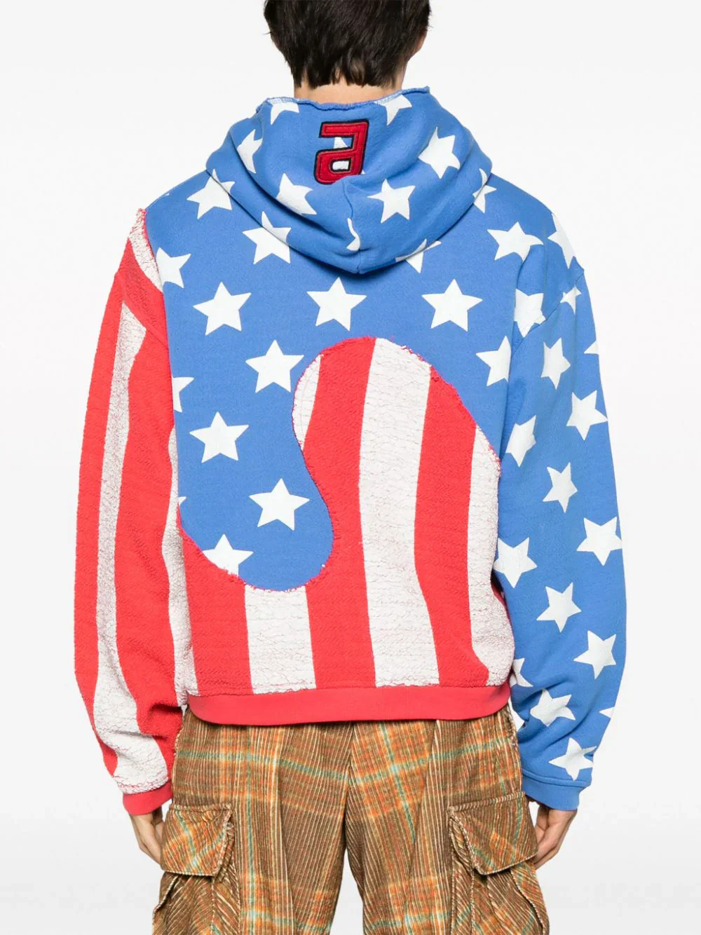 Flag-Print Cotton Hoodie - Image 4