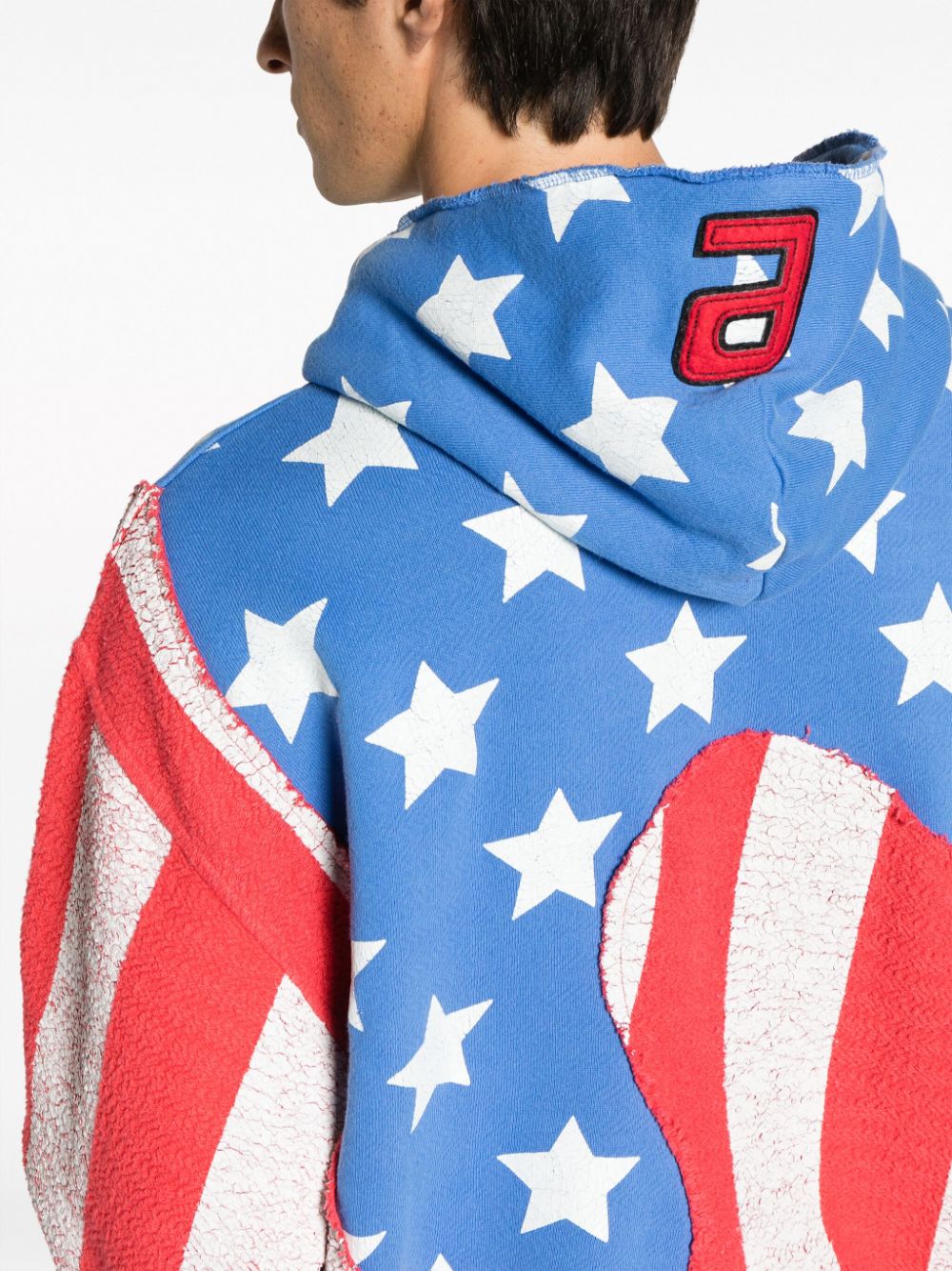 Flag-Print Cotton Hoodie - Image 5