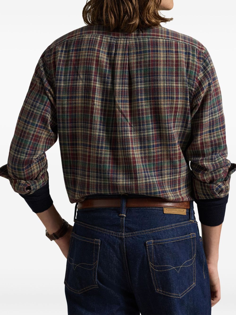Flannel Plaid-Pattern Shirt - Image 3