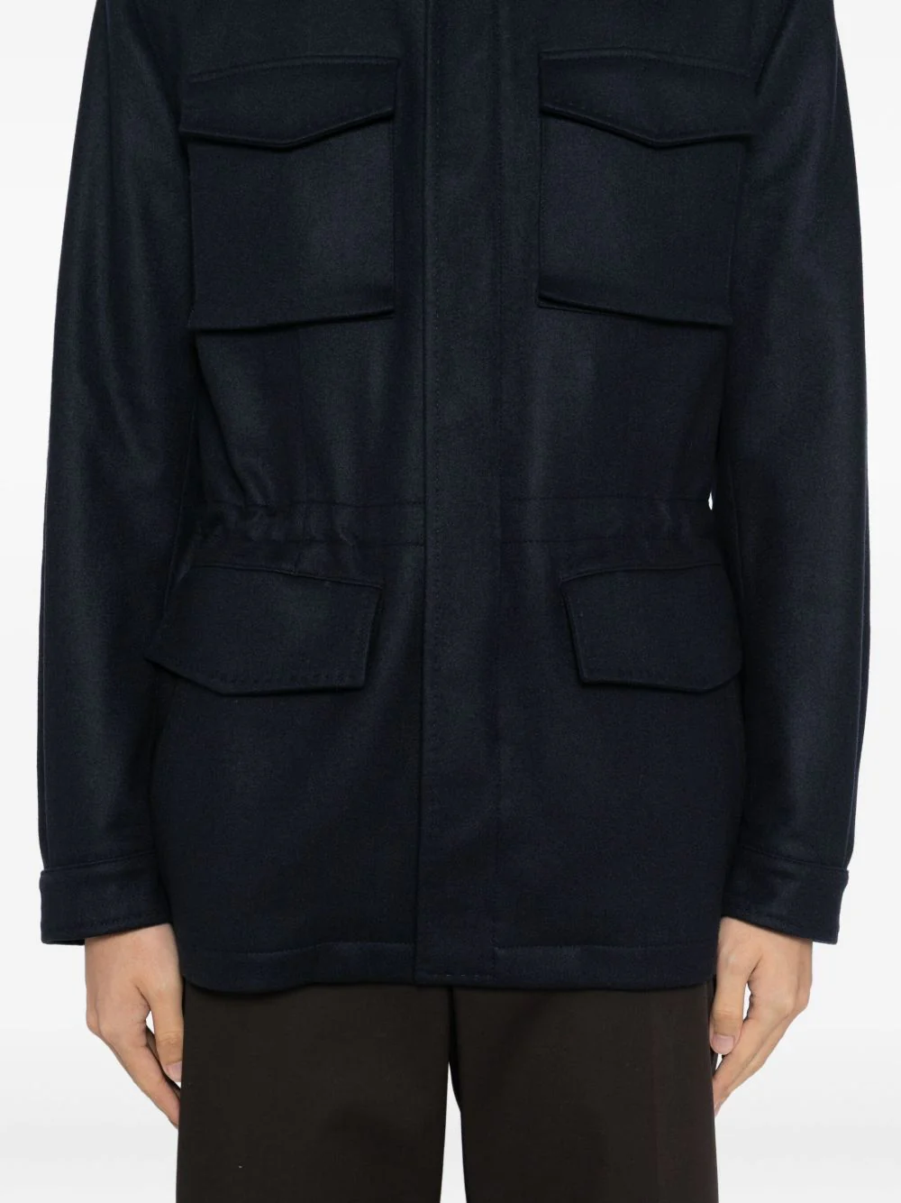 Flap-Pocket Cashmere Jacket - Image 5